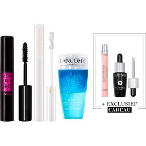 Lancôme Monsieur Big Mascara - 01 Noir & Lancôme Cils Booster XL Mascara Primer & Lancôme Bi-Facil Oog Make-up Remover - Instant cleanser - Voor alle Huidtypes & Waterproof Make-up - 75ml + 2 Cadeaus