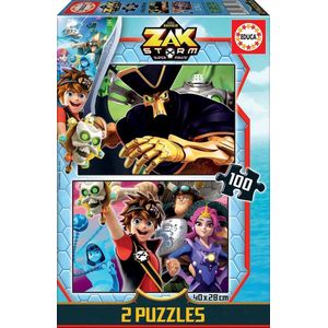 Legpuzzel - 2 x 100 stukjes - Zak Storm - Educa puzzel