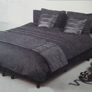 Cinderella Dekbedovertrekset Pavese - Grijs - 1 Persoons - 140x200/220 - 4-Delig