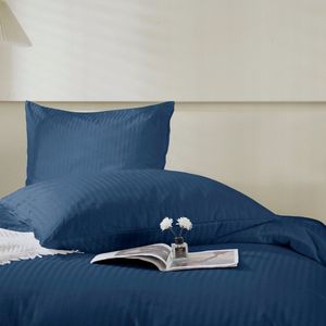 Hotel Kussensloop Donkerblauw Zacht Katoen Satijn 40x60cm