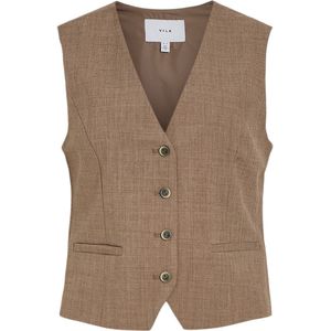 Vila Gilet Vicibo S/l Tailored Vest 14098660 Fosil Dames Maat - 36