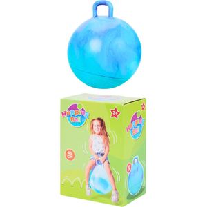 Skippybal Blauw - 45 cm - Vanaf 3 jaar - Buiten Speelgoed Jongens Meisjes - Buiten Speelgoed - Buitenspeelgoed Tuin - Springbal - Stuiterbal - Kinderspeelgoed - Sport & Spel