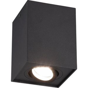 TRIO BISCUIT - Plafondlamp - Zwart mat - excl. 1x GU10 35W