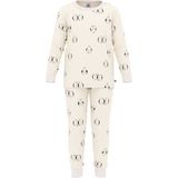 Petit Bateau Pyjama voor kinderen van fleece met pinguïns print, Milk/avond, 24 Maanden