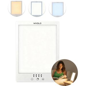 Mvolo® Lucent Bright - Zonlicht- Daglichtlamp 12.000 Lux – Lichttherapielamp – UV-vrij – Verstelbare Bureaulamp