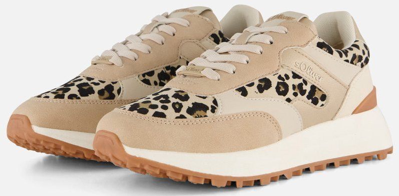 S.Oliver Sneakers - Beige - Synthetisch - Dames - Vegan Bovenwerk