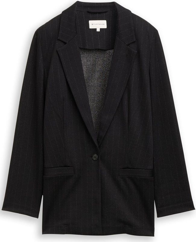 Tom Tailor Loose fit blazer met glittereffect