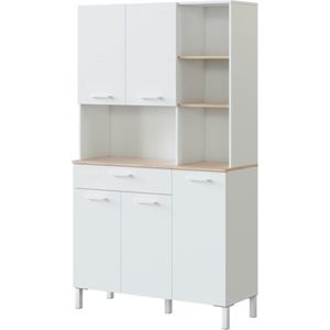 CALICOSY - Keukenbuffetkast met 5 deuren en 1 lade - H186 cm - Kira