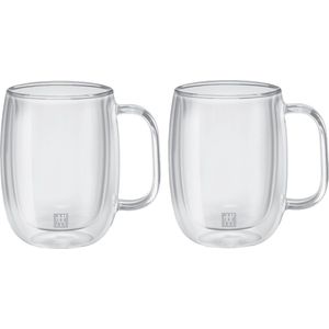 Zwilling Sorrento Dubbelwandig Koffieglas - Met oor - 355ml - 2 stuks