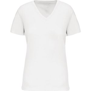 Kariban - Bio150IC - Dames-T-shirt - V-hals - Effen Kleuren - 100% Katoen
