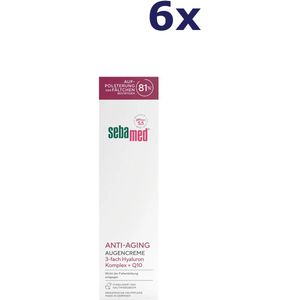 6x Sebamed Anti-Aging Oogcrème, 15 ml