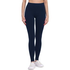 Bellivalini Dames Lange Legging van Viscose BLV50-147 (Dunkelblau, XS)