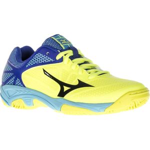 Mizuno Exceed Star CC  Tennisschoenen - Maat 34.5 - Unisex - geel/paars/blauw