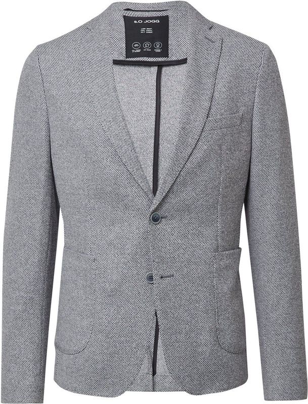 s.Oliver BLACK LABEL - Slim-Fit Blazer - Gemêleerd - Superstretch Stof