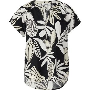 s.Oliver - Blouse - Zwart/Wit - Blouseshirt - Kwartmouw