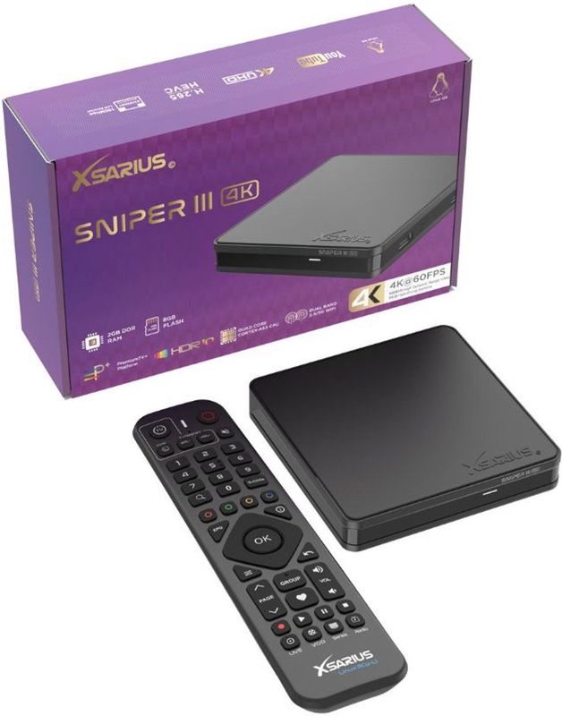 Xsarius Sniper 3 - 4K Linux OTT Mediastreamer