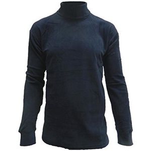 Outlet Military Rolkragen Pullover Microfleece Navy