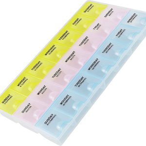 Pillendoosje I Pillendoos 21 Compartimenten I Medicijn doosje I Pil Box I 7 dagen I 3 Dagdelen I Avond/Ochtend/Middag I Zondag T/M Zaterdag