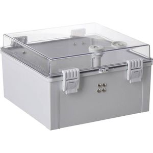 TRU COMPONENTS TC-PSC-30x30x18 Schakelkast 300 x 300 x 180 ABS, Polycarbonaat Lichtgrijs 1 stuk(s)