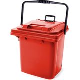 V-Part - Roll-Box - Prullenbak - Rood - 45 liter - Kunststof