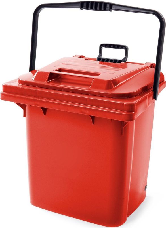 V-Part - Roll-Box - Prullenbak - Rood - 45 liter - Kunststof