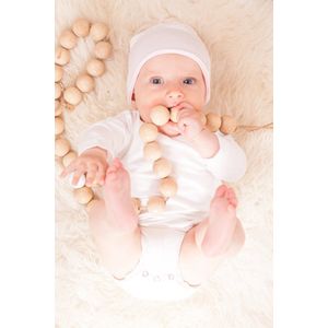 Claesen's® - Baby Crossover Onesie LS - White - 100% Katoen