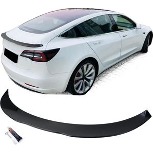 Geschikt voor Tesla Model 3 Achterklep Extention Lip Styling Spoiler Hoogglans Zwart