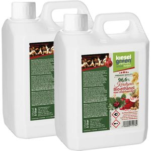 KieselGreen 10 Liter Bio-Ethanol met Kerst Aroma - Bioethanol 96.6%, Veilig voor Sfeerhaarden en Tafelhaarden, Milieuvriendelijk - Premium Kwaliteit Ethanol voor Binnen en Buiten