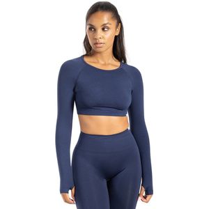 Smilodox - Linnea - Longsleeve - Dames - Extra Lange Mouwen - Geplooide Tailleband