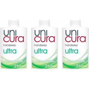 Unicura - Ultra - Handzeep - Anti Bacterieel - 3 x 250 ml
