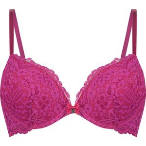 Hunkemöller Dames Lingerie Voorgevormde push-up beugel bh Rose - Paars - maat B75