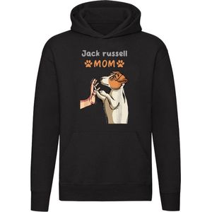 Jack Russell Hoodie | hond | huisdier | dieren | dierendag | schattig | cute | Unisex | Trui | Sweater | Capuchon | Zwart