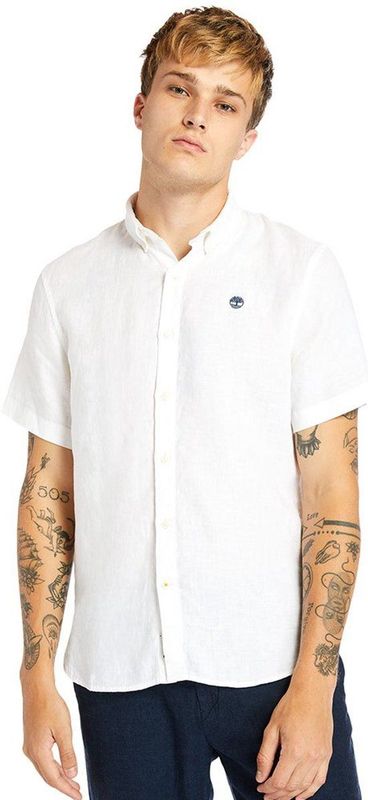 Timberland Mill River Overhemd Met Korte Mouwen Wit M Man