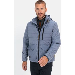 camel active - Gewatteerde Blouson - Denim Blauw - Met Capuchon