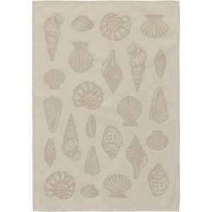 Blokker Theedoek Schelpen - Beige