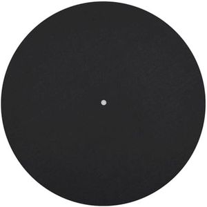 3 mm zwarte slipmat voor platenspeler - Vervangmat voor statische reductie en betere geluidskwaliteit (12 inch)