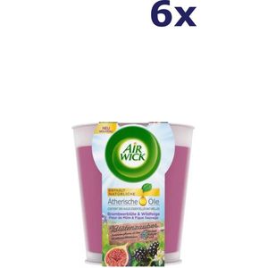 6x Airwick Geurkaars Essential Oils – Blackberry & Cranberry 105gr