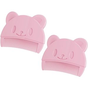 stuks babykam babywieg cap kam baby haarborstel peuter kam peuter haarborstel pasgeboren haarborstel wieg cap kam roze