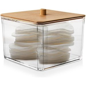 Wattenschijfjeshouder WHITNEY - Wattenschijfjes Dispenser - Make Up Remover Pads - Wattenstaafjeshouder