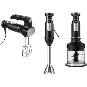 Ninja 3-in-1 Multifunctionele Mixer Set - Staafmixer - Handmixer - Hakmolen - 850 Watt - 700 ml - RVS - CI100EU