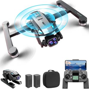 4K HD-camera GPS-drone voor volwassenen 5G Wifi FPV opvouwbaar RC quadcopter-borstelloze motor-automatische terugkeer-hindernisvermijding-360 graden volgen