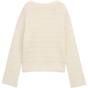 TOM TAILOR DENIM - Trui - Offwhite - Geribbeld Gebreid