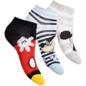 Mickey Mouse -enkelsokken Mickey Mouse - 3 paar - jongens - maat 27/30