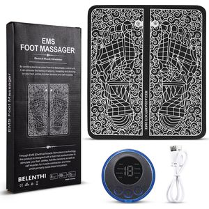 Draadloos Voetmassage Apparaat - Stimuleert Bloedsomloop - EMS Massage - Verbeter de Gezondheid van je Voeten - Acupressuur Technologie - Elektrisch Aangedreven - Ontspanning en Stressverlichting - Gemakkelijke Bediening