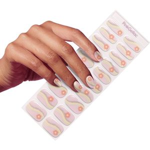 Pink Gellac UV Nagelstickers - Gellak Stickers 0049 Blooming Meadows - Nail Art Stickers voor Nagels - 20 stuks in 10 maten
