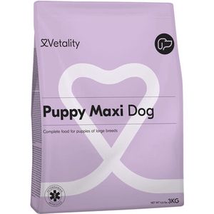 Vetality Puppy Brokken - 3 kg Puppy Voer - Voor Puppy's van Grote Rassen - Voor Pups Tot 15 Maanden