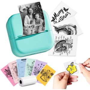 Azomor® Draagbare mini-printer voor smartphone met Bluetooth en stickeropties