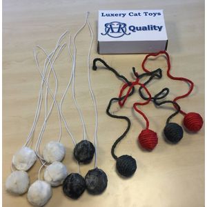 RHRQuality Kattenspeelgoed Set Cat Fun (Meerkleurig) - set van 15 speelballetjes