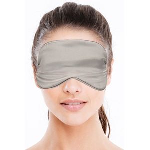 3x Bellatio design luxe slaapmasker/ reismasker met zachte vulling grijs - Zeer comfortabel - Voor thuis en op reis