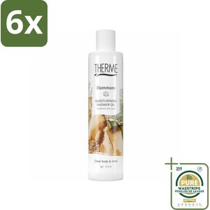 Therme - Moisturising Hammam - Doucheolie - Hydraterend - Verzorgend - 250ml - Voordeelverpakking - 6 stuks - Droge huid - Oosterse doucheolie
